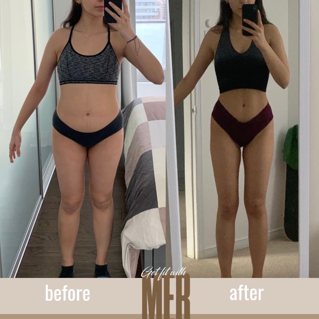 Transformations of women before and after using Coach Mer