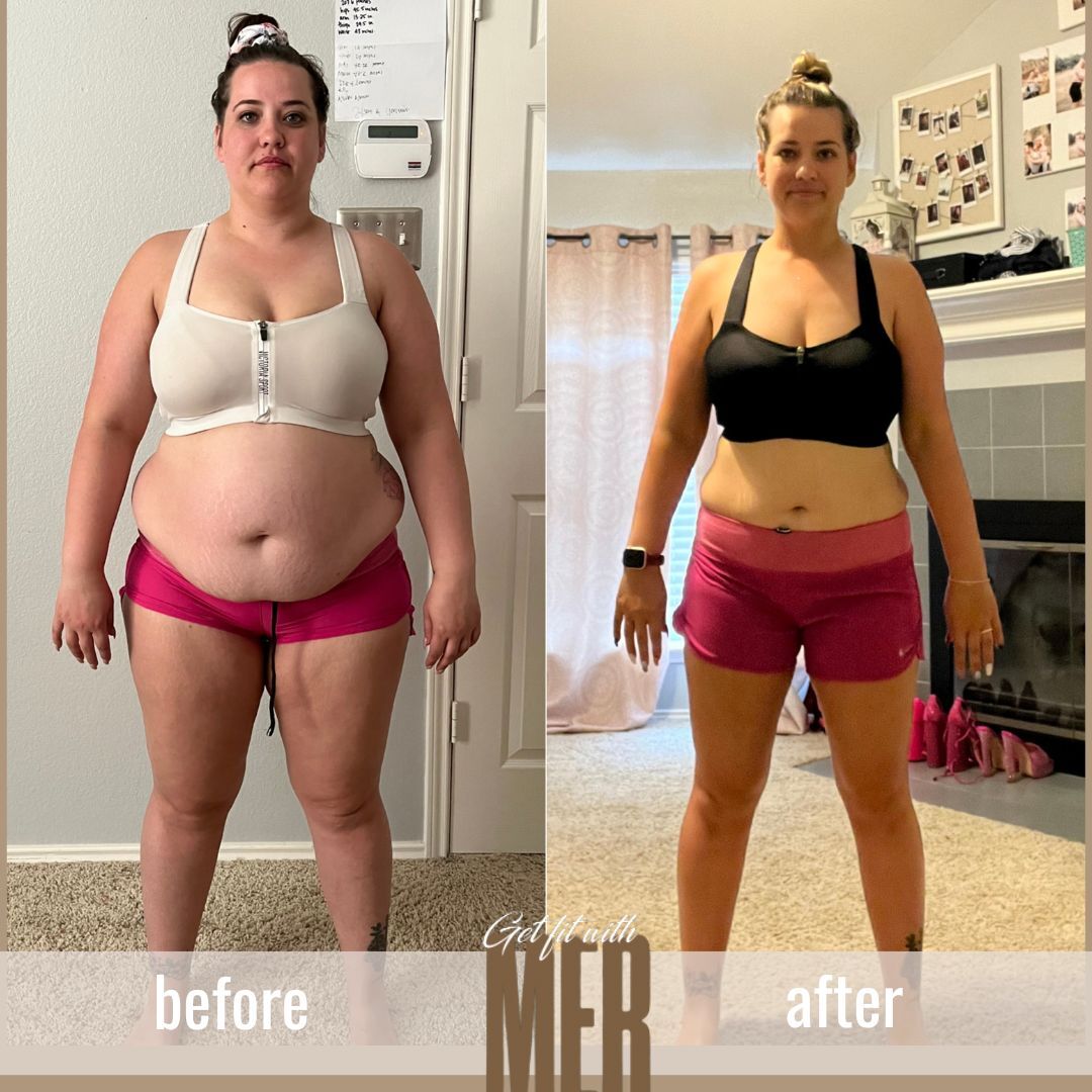 Transformations of women before and after using Coach Mer