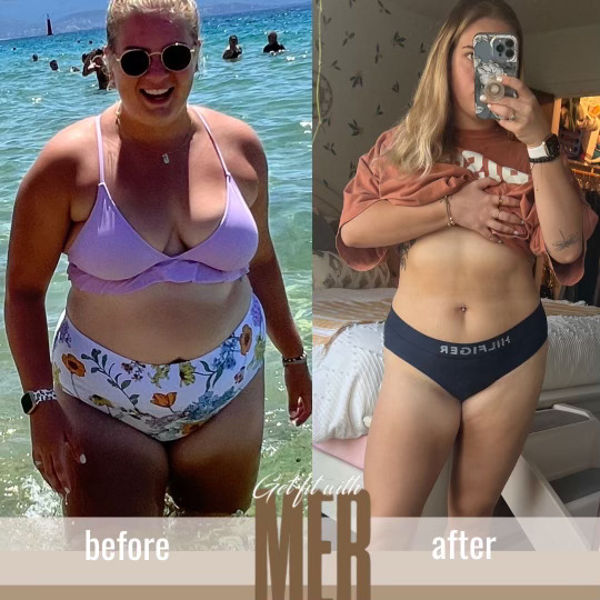 Transformations of women before and after using Coach Mer